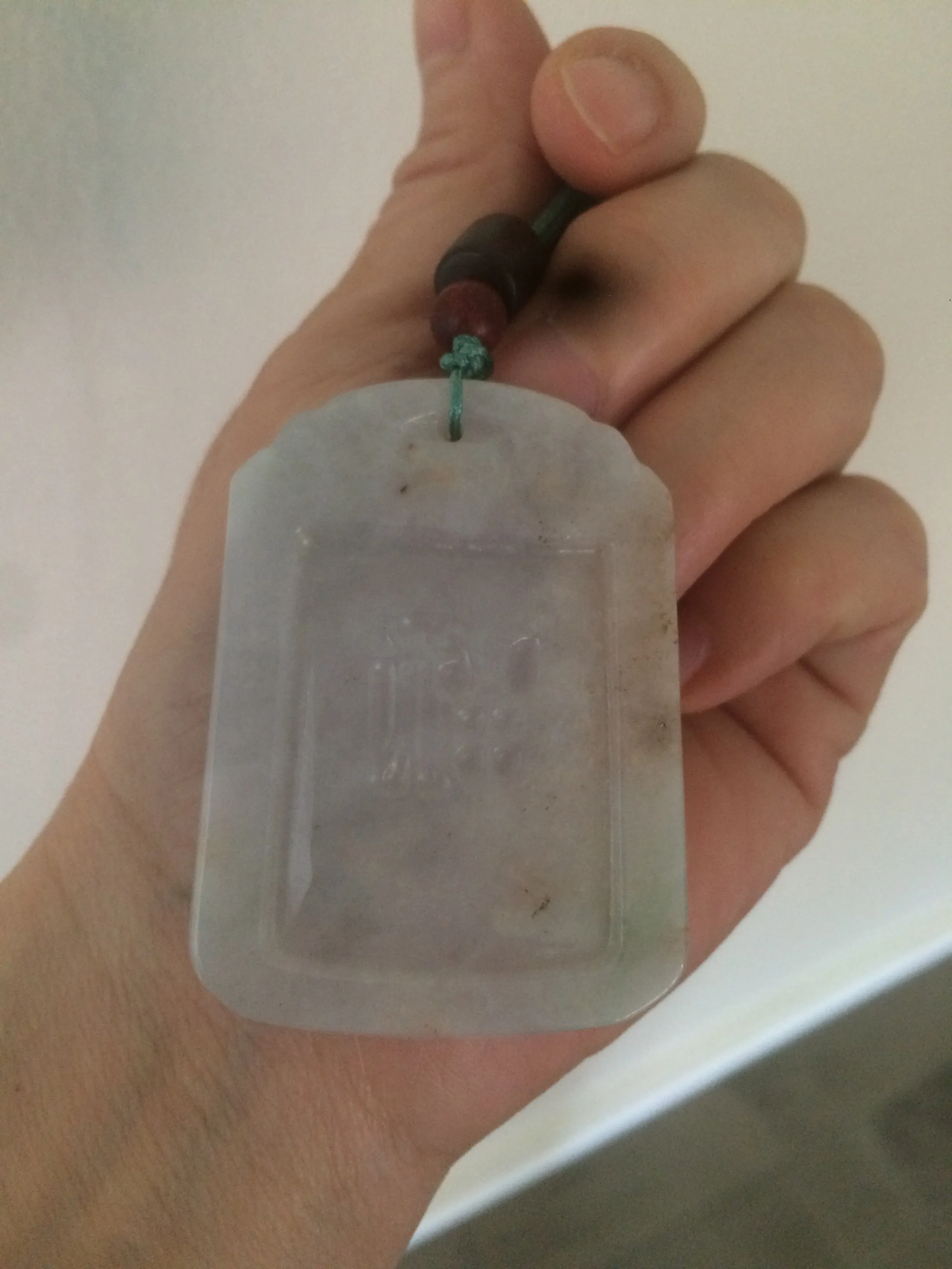 100% Natural light green/yellow/ Jadeite Jade blessed safe and sound pendant Add on item!