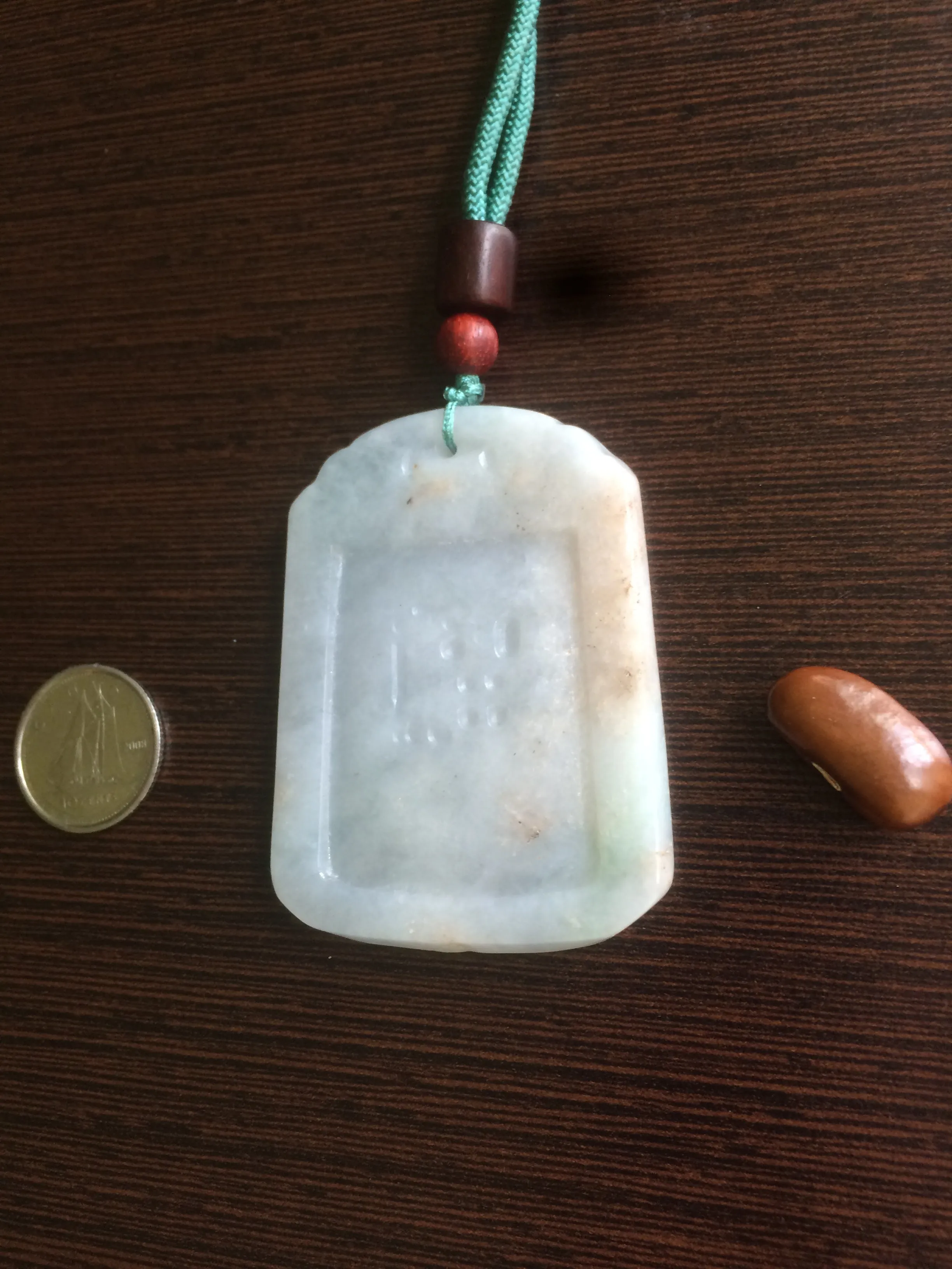 100% Natural light green/yellow/ Jadeite Jade blessed safe and sound pendant Add on item!