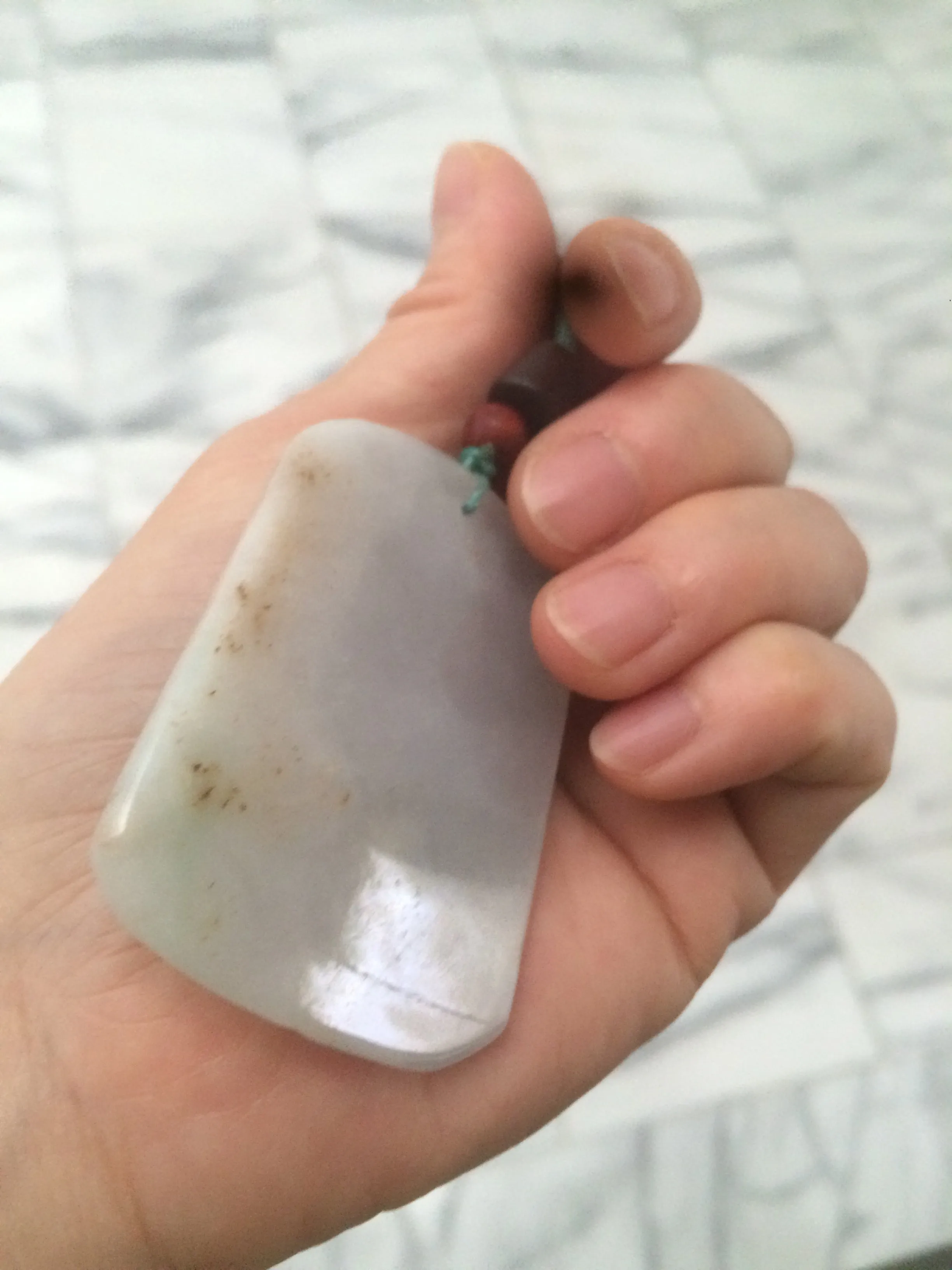 100% Natural light green/yellow/ Jadeite Jade blessed safe and sound pendant Add on item!