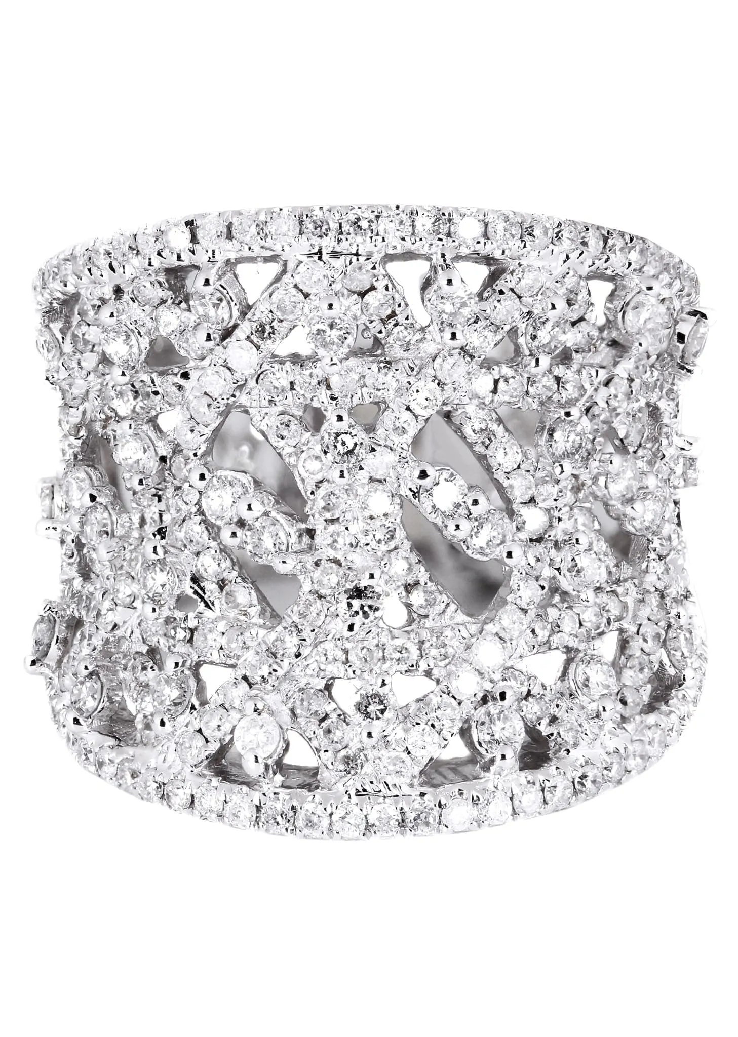 14K Ladies Diamond Cocktail Ring | 1.70 Carats| 9.72 Grams