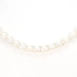 14K Yellow Gold Pearl Necklace 42cm