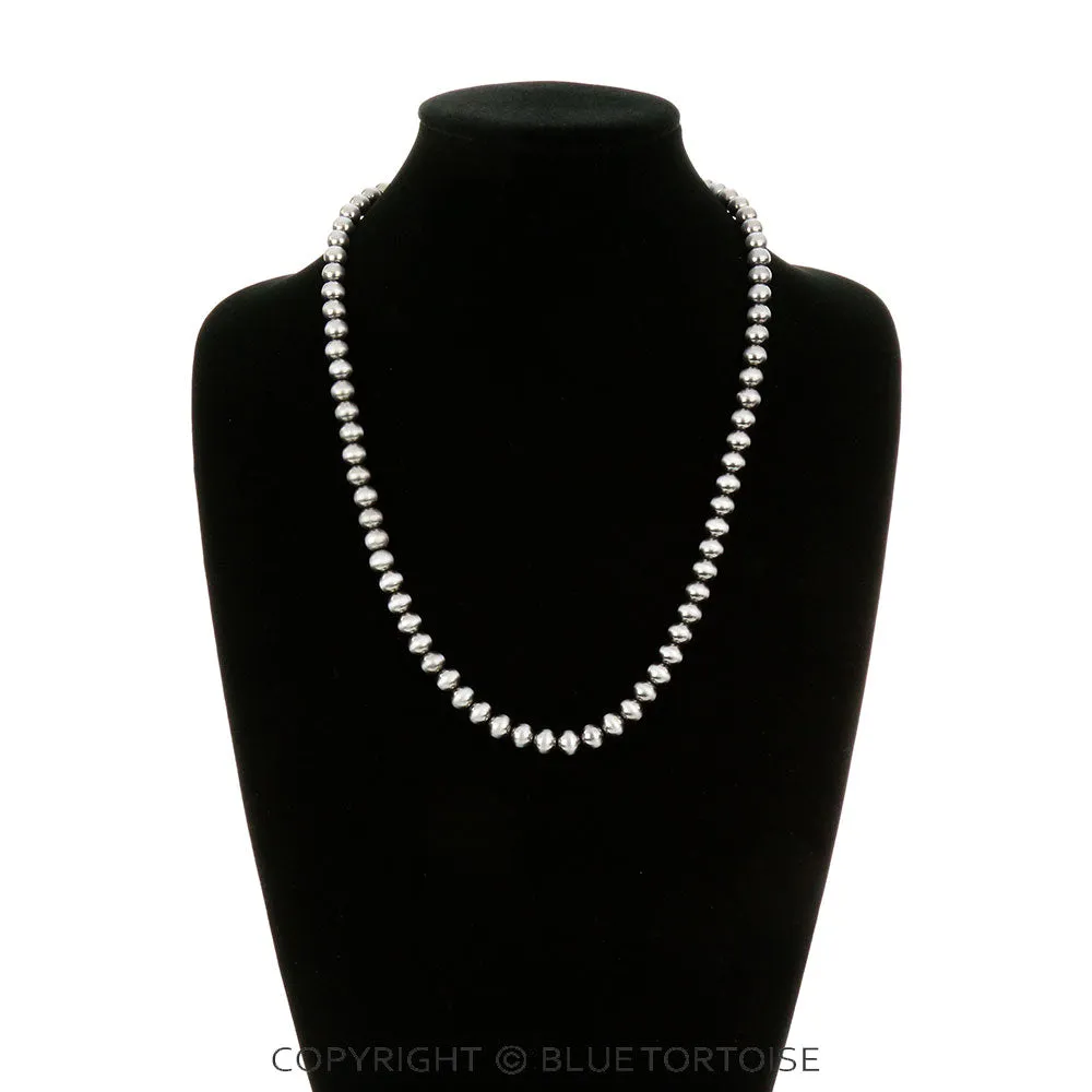 24" 8mm Navajo Pearl Necklace