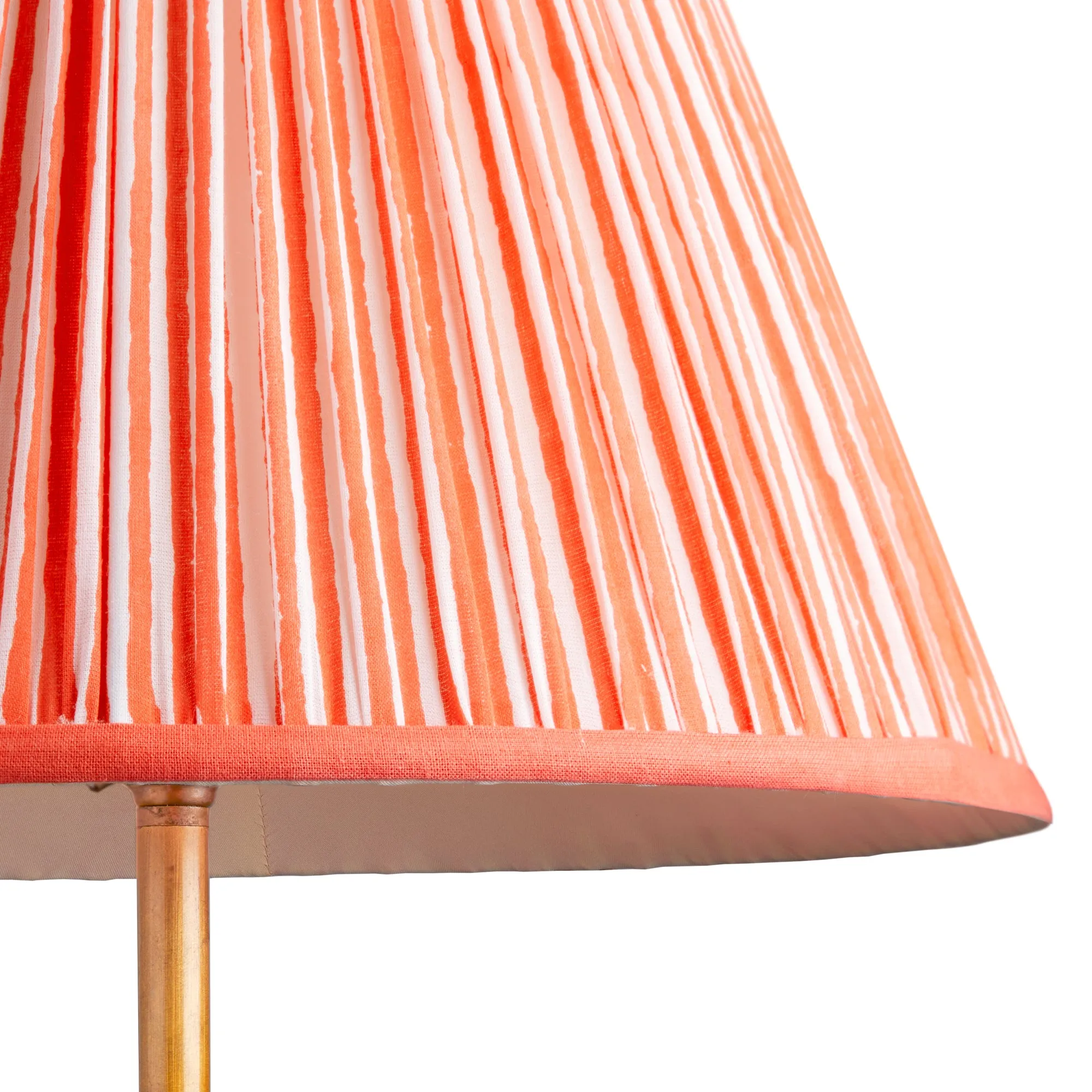 25cm empire shade in coral chalk stripes