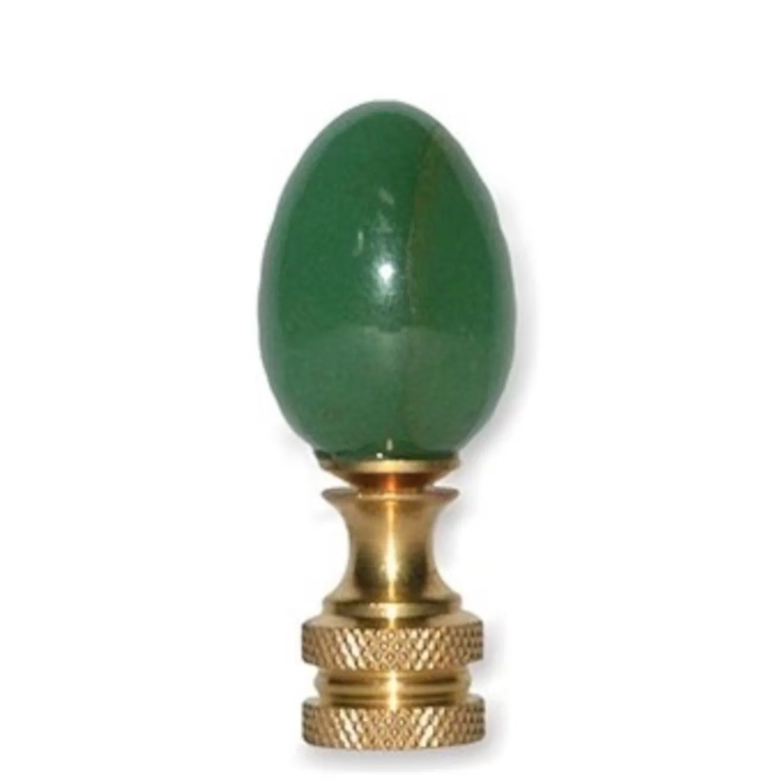 30mm Genuine Aventurine Jade Egg Finial