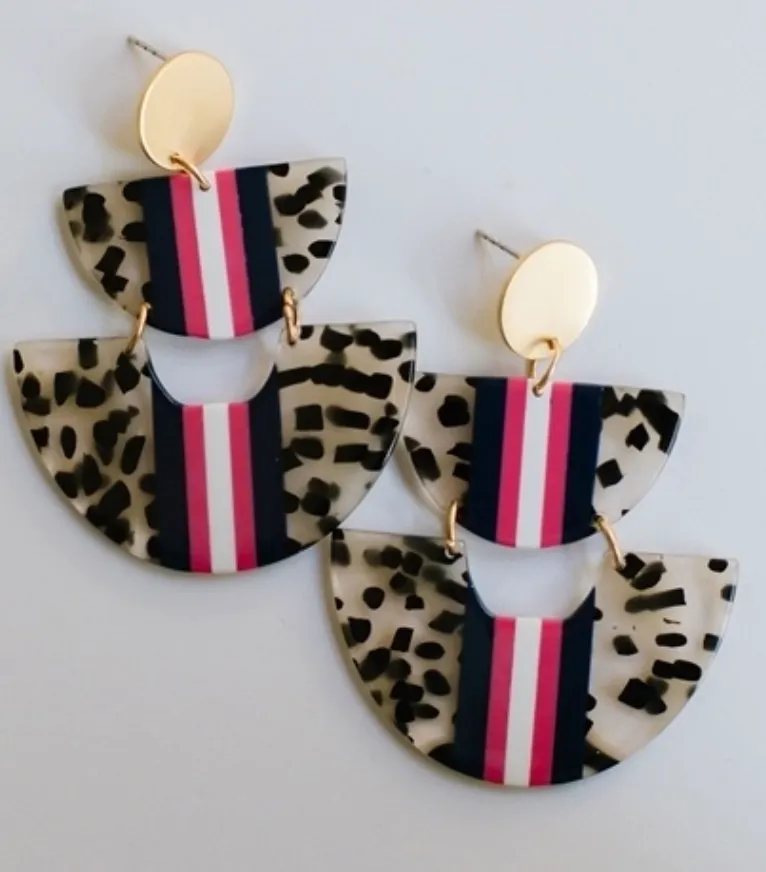 45332 Earrings Emorie Navy (FINAL SALE)