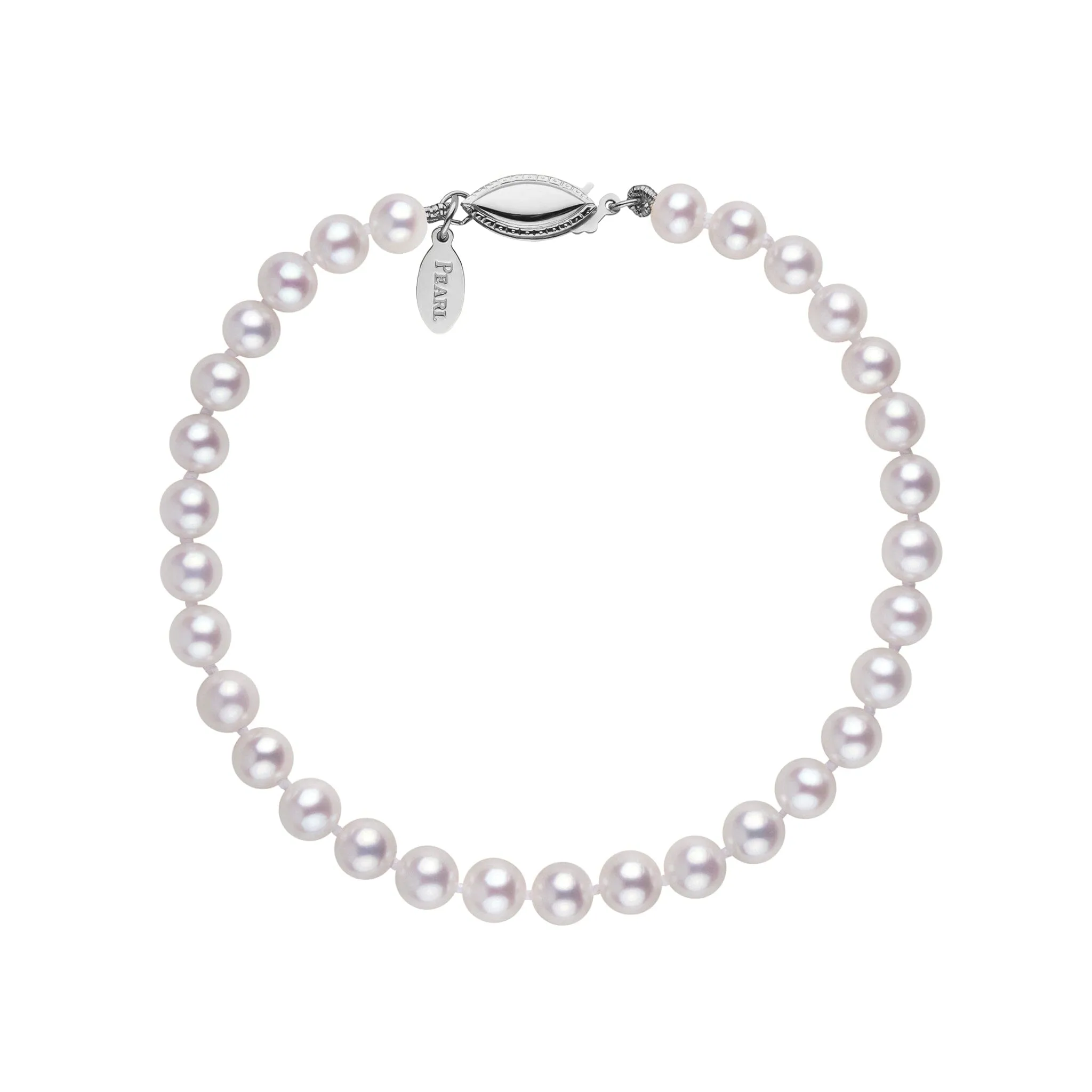 5.5-6.0 mm White Freshadama Freshwater Pearl Bracelet