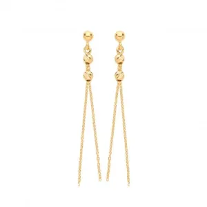 9ct Yellow Gold Drop Earrings ES638