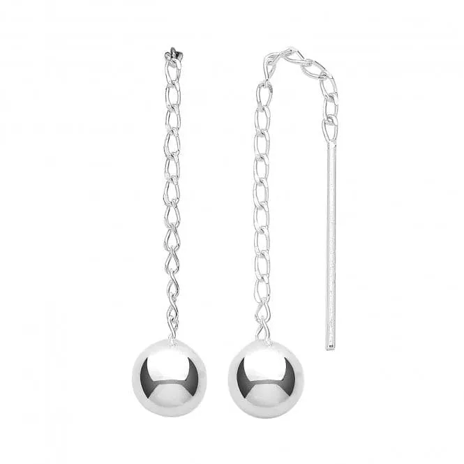 Acotis Silver Ball Earrings Drops G51243