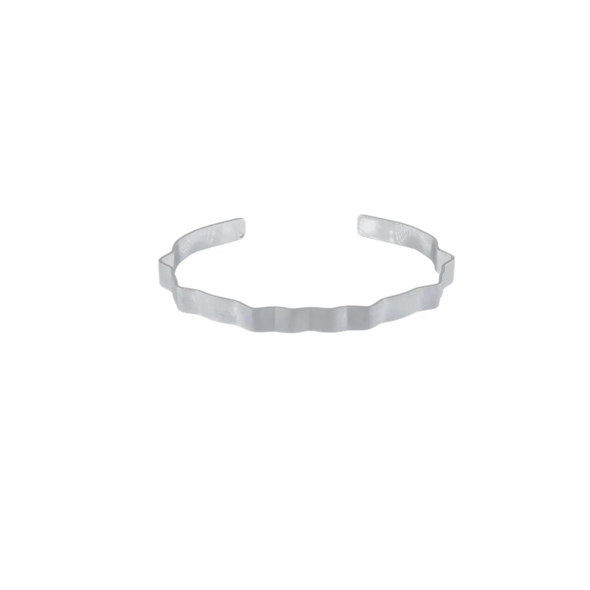 Alaya Small Wave Cuff Bracelet Silver Plating