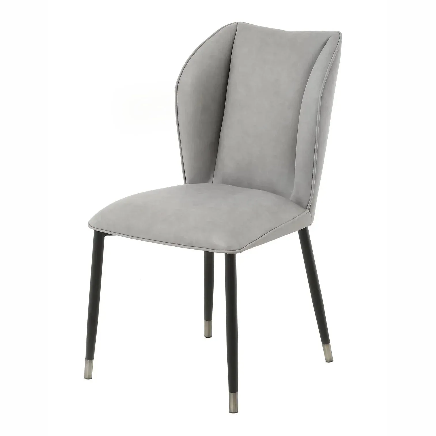 Alice Dining Chair - Grey/Jade Green Leatherette Finish