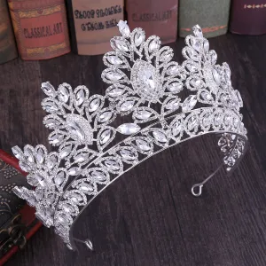 American hot-selling wedding headdress Baroque rhinestone bridal large crown wedding