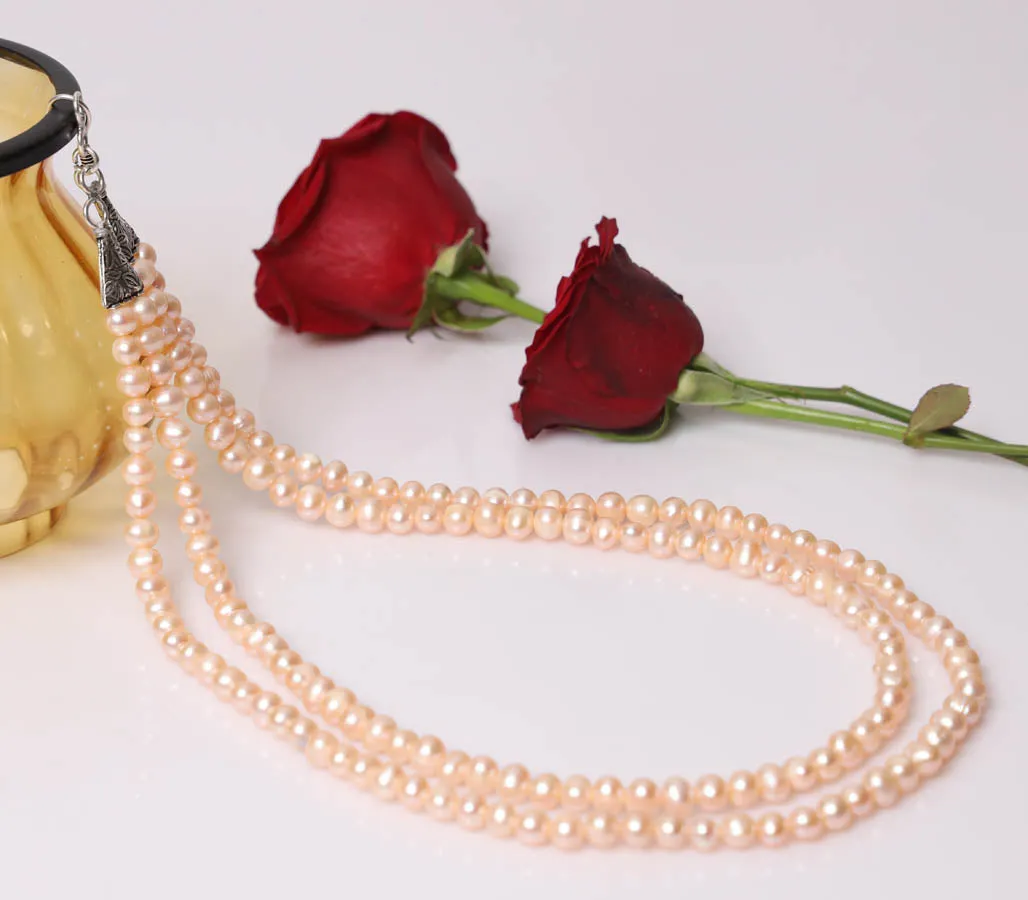 Angela Fresh Water Pearl Necklace With Stud