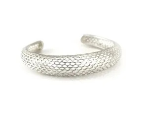 Antiqued Snake Skin Cuff Bracelet