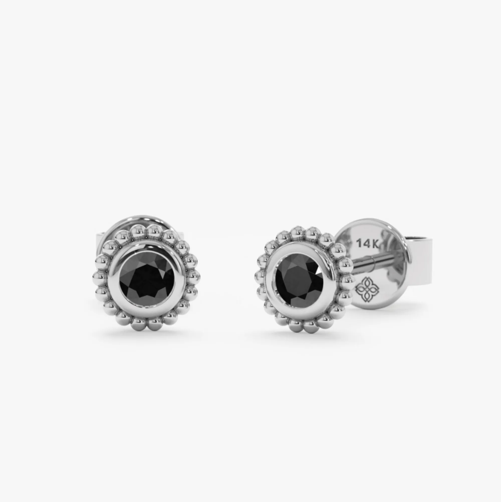 Art Deco Black Onyx Studs, Winnie