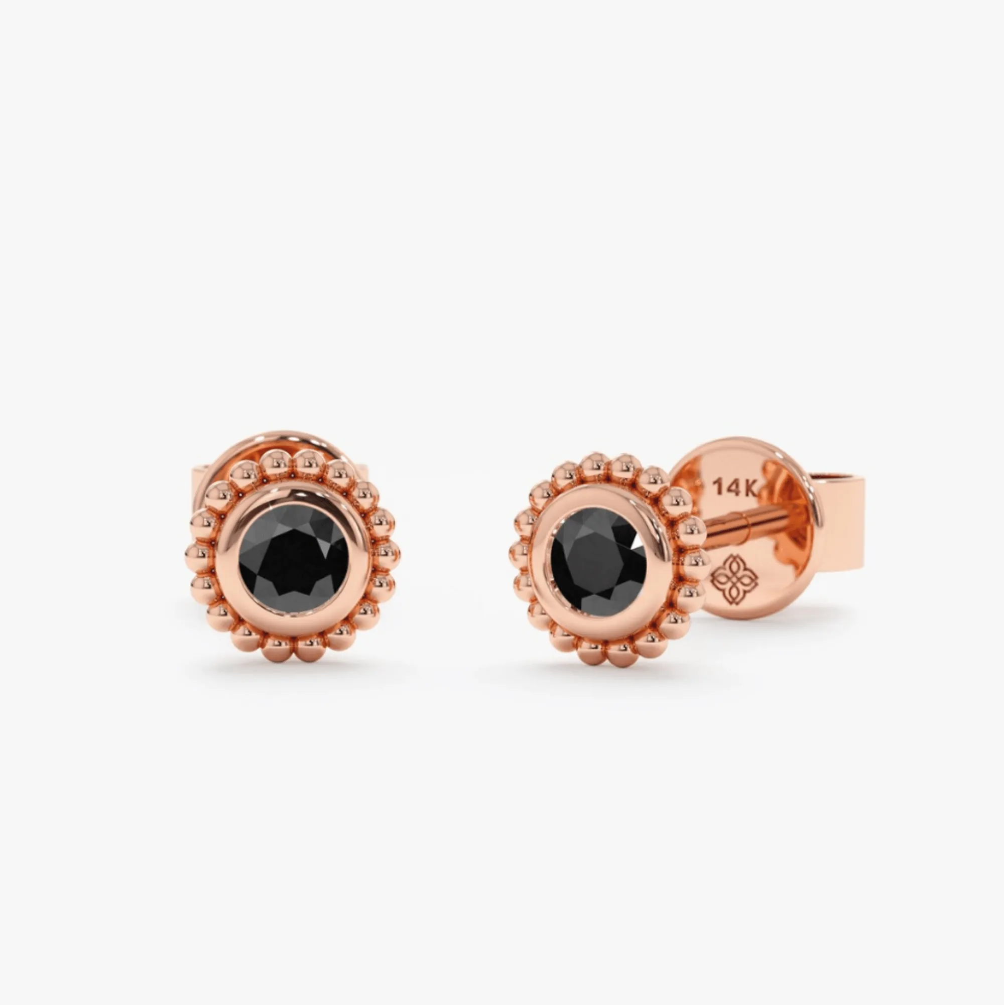 Art Deco Black Onyx Studs, Winnie