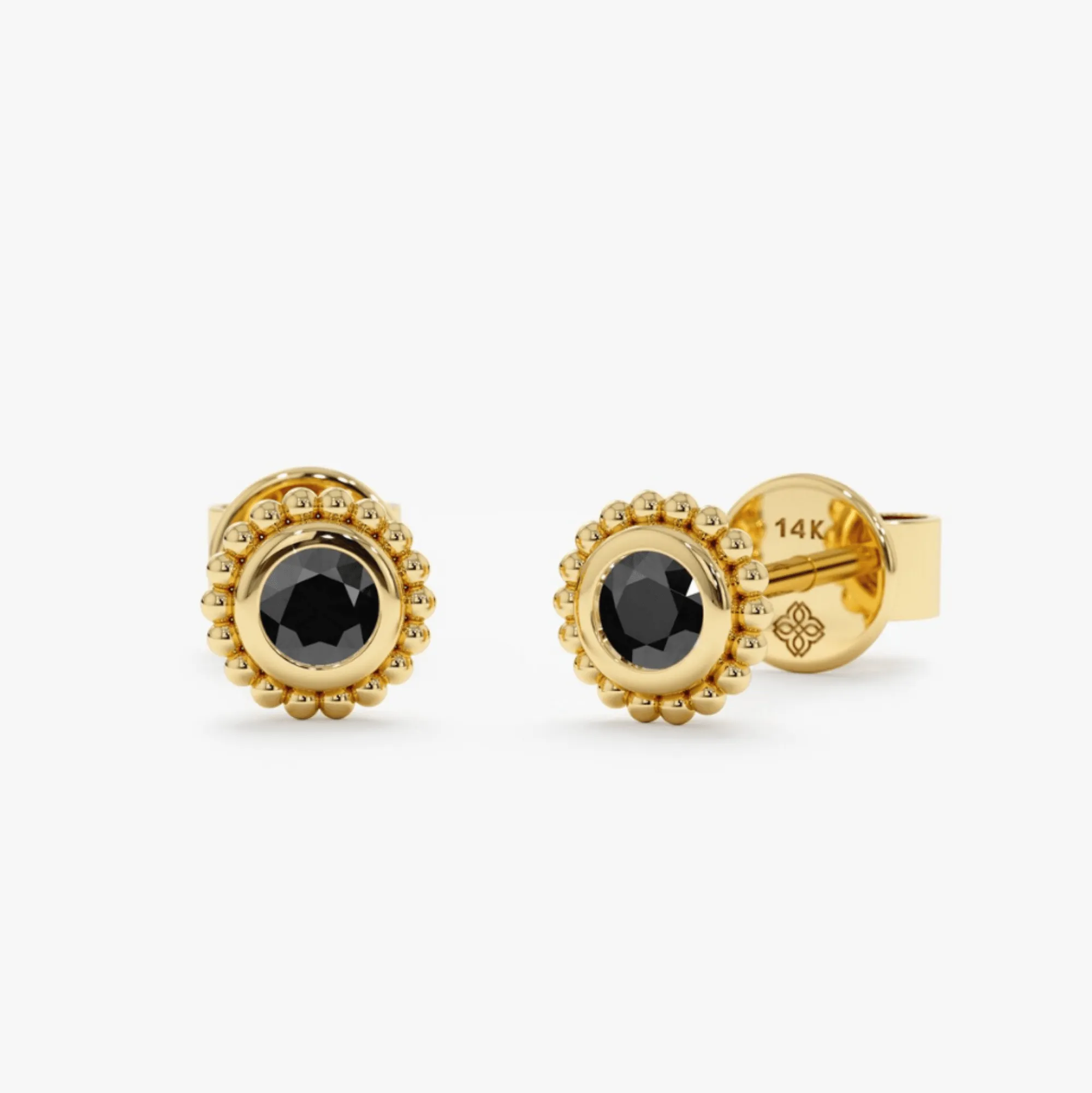 Art Deco Black Onyx Studs, Winnie