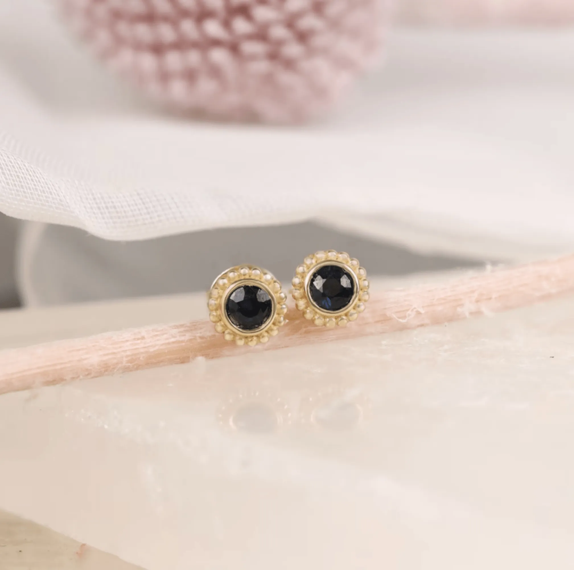 Art Deco Black Onyx Studs, Winnie