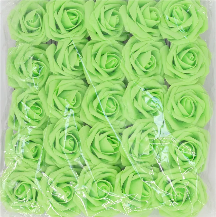 Artificial Flowers Foam Roses 25pcs