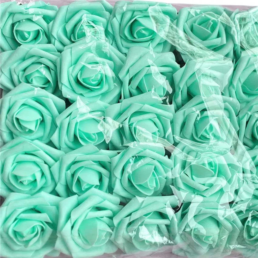 Artificial Flowers Foam Roses 25pcs