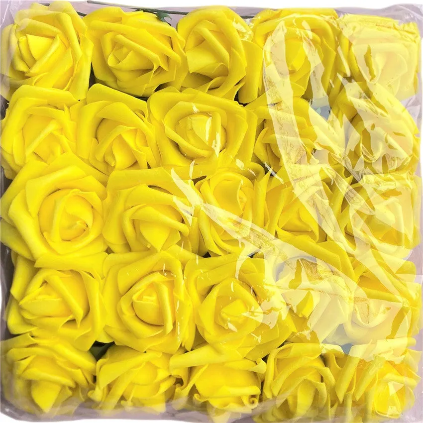 Artificial Flowers Foam Roses 25pcs