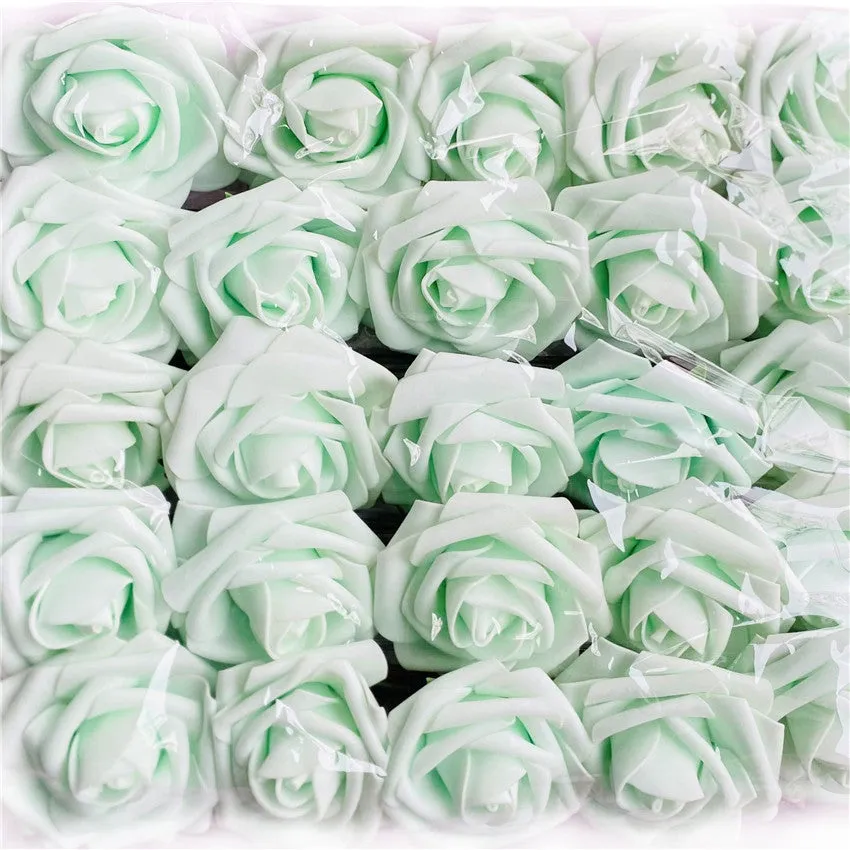 Artificial Flowers Foam Roses 25pcs