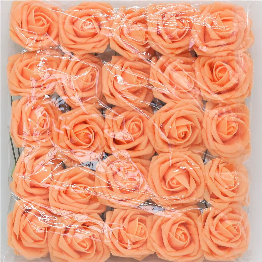 Artificial Flowers Foam Roses 25pcs