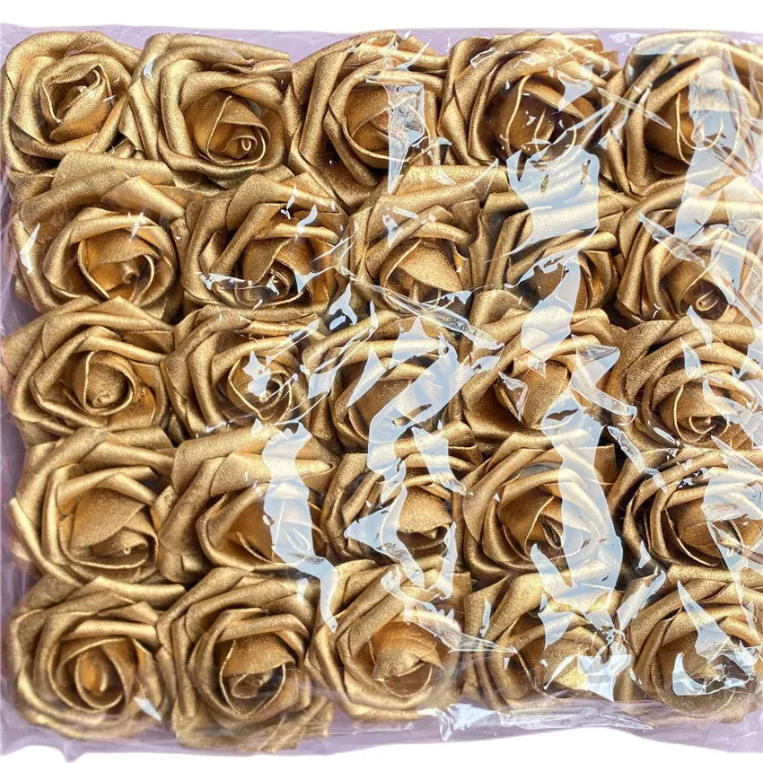 Artificial Flowers Foam Roses 25pcs