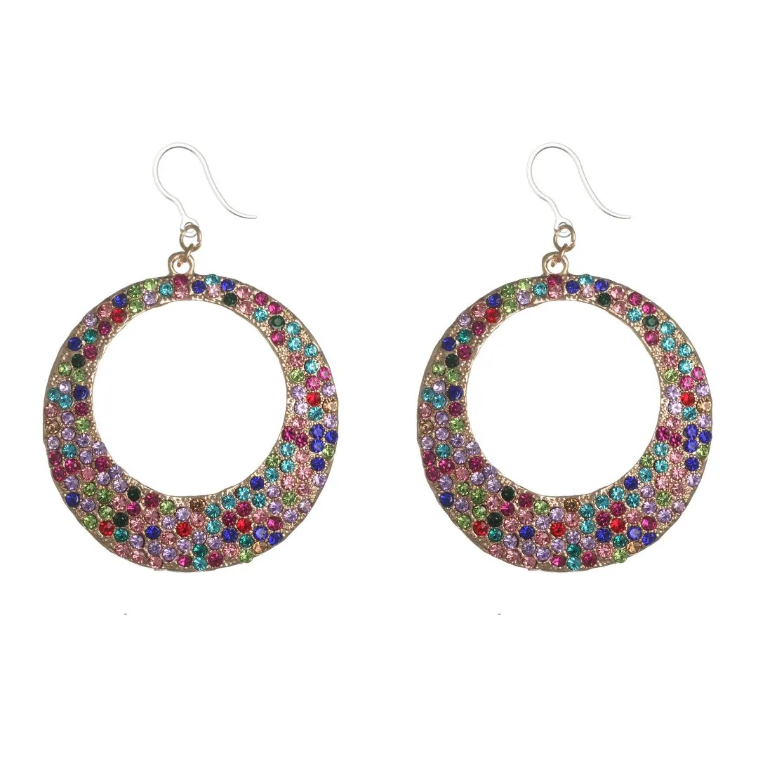 Bejeweled Drop Dangles Hypoallergenic Earrings for Sensitive Ears Made with Plastic Posts