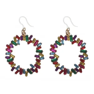 Bejeweled Drop Dangles Hypoallergenic Earrings for Sensitive Ears Made with Plastic Posts