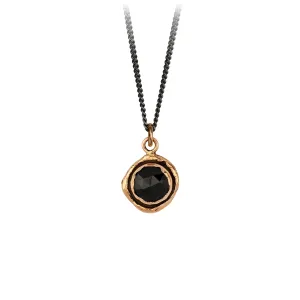 Black Onyx Faceted Stone Talisman