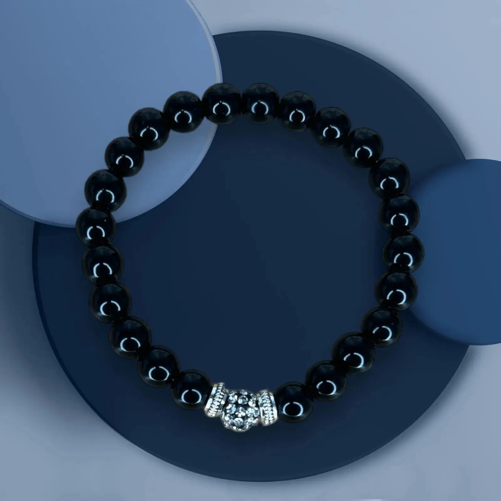 Black onyx natural stone Bracelet