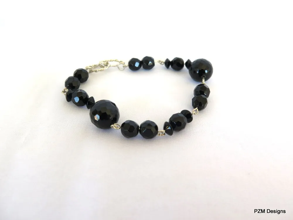 Black Onyx Tennis Bracelet