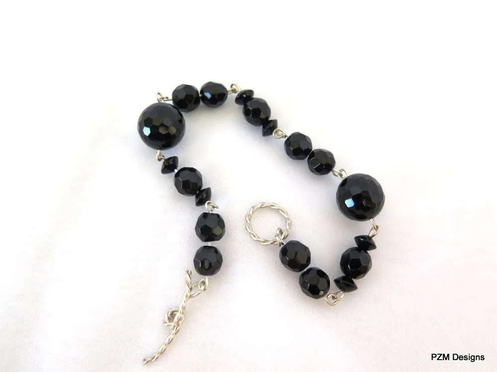 Black Onyx Tennis Bracelet