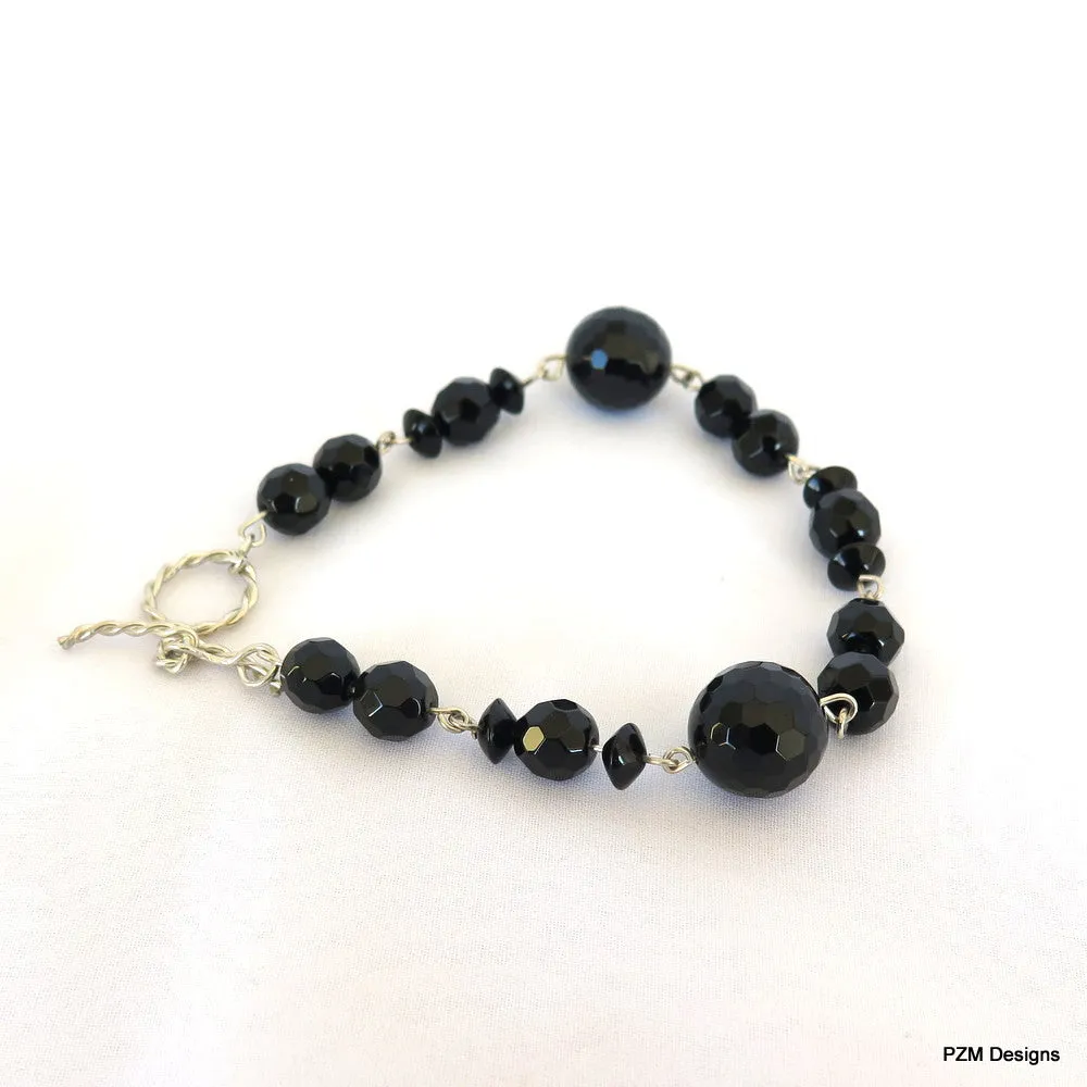 Black Onyx Tennis Bracelet