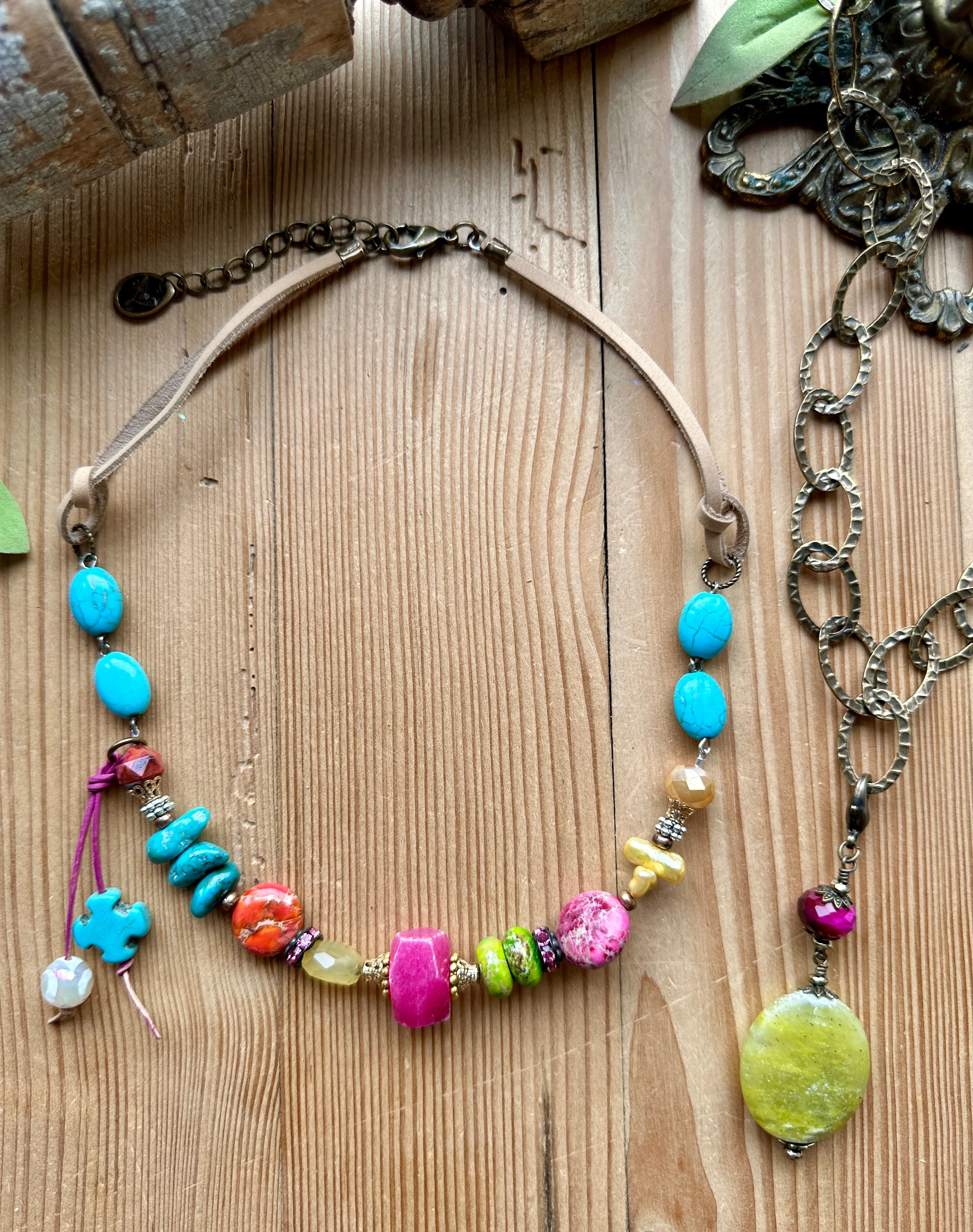 Bossy Brights Short Straight Across Necklace