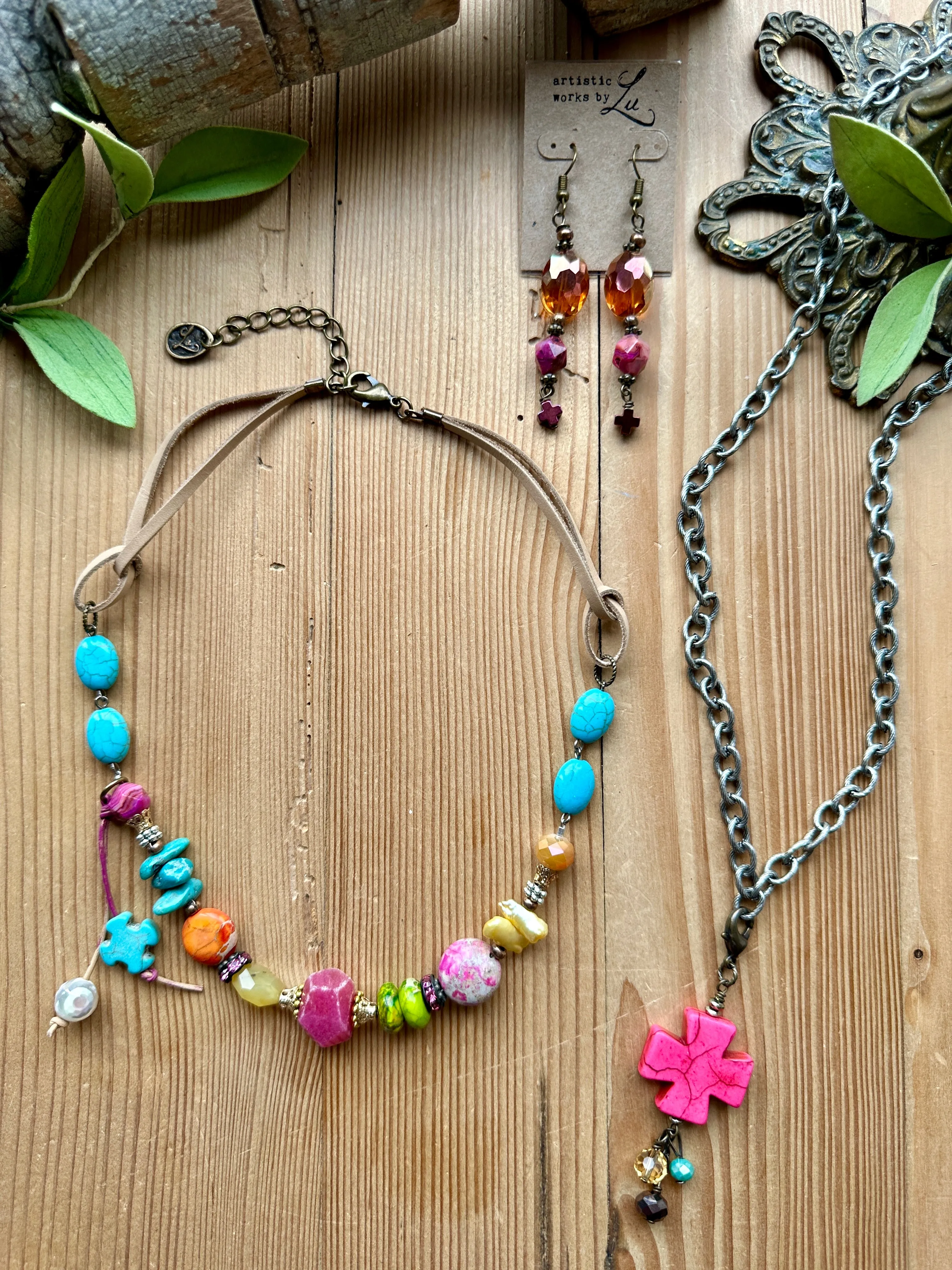 Bossy Brights Short Straight Across Necklace