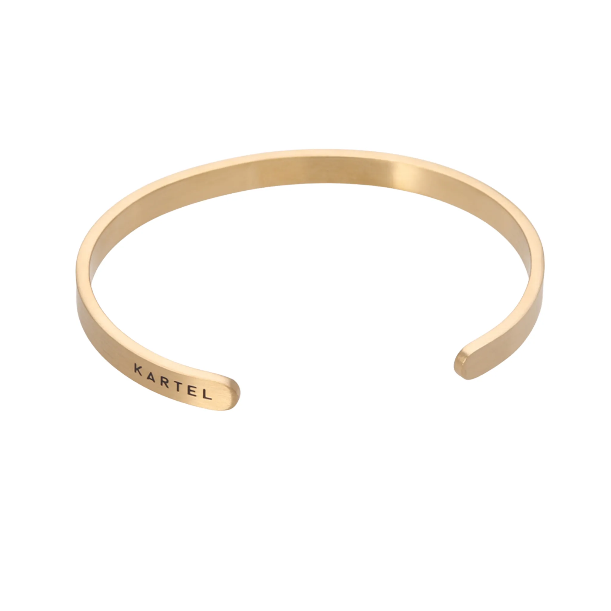 Brushed Gold Steel Cuff - 4 Sizes