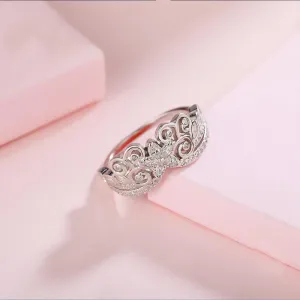 Caroline 925 Sterling Silver Crown Ring