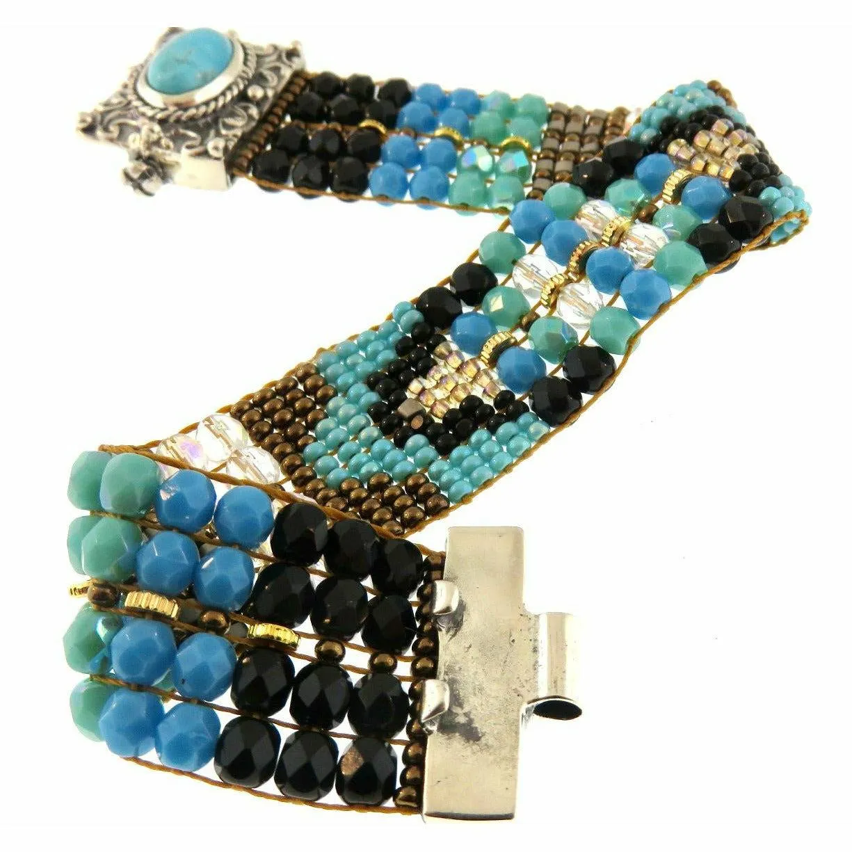 Chili Rose  Blue Mix Lydia  Bracelet