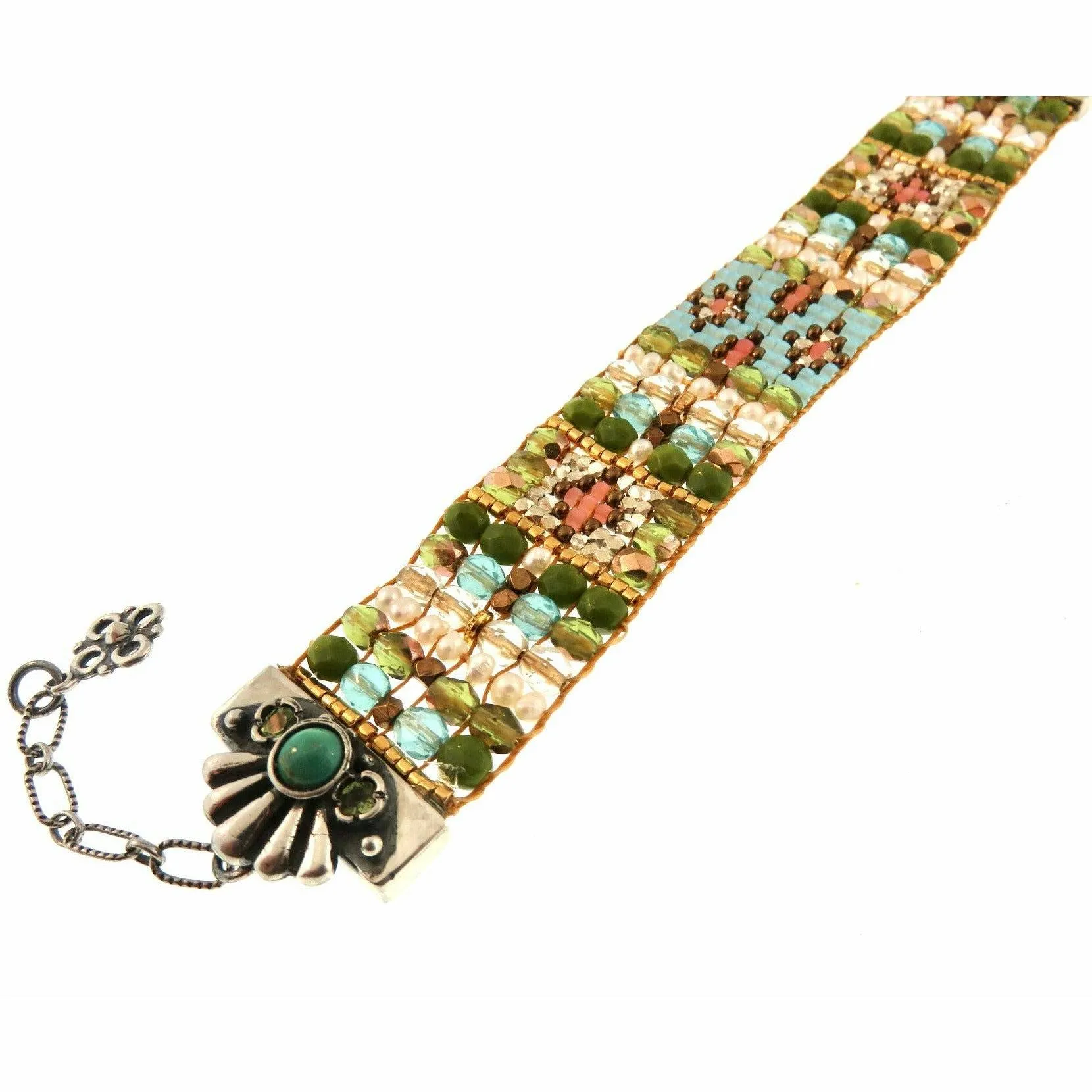 Chili Rose Pastel SS Laurel  Flower Tip Bracelet