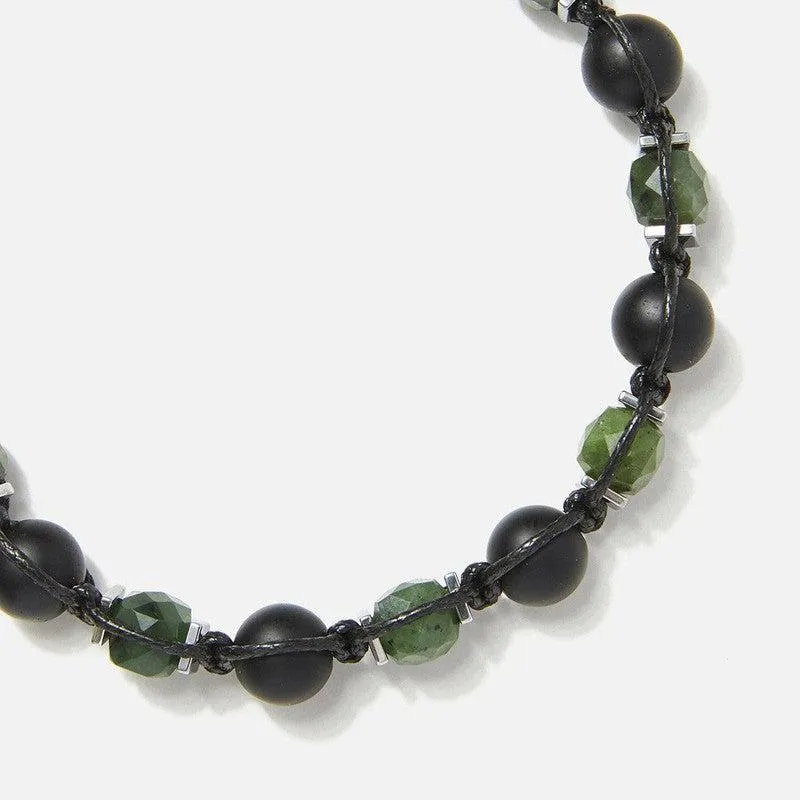 Chrysostomos Handmade Bracelet with Onyx & Agate