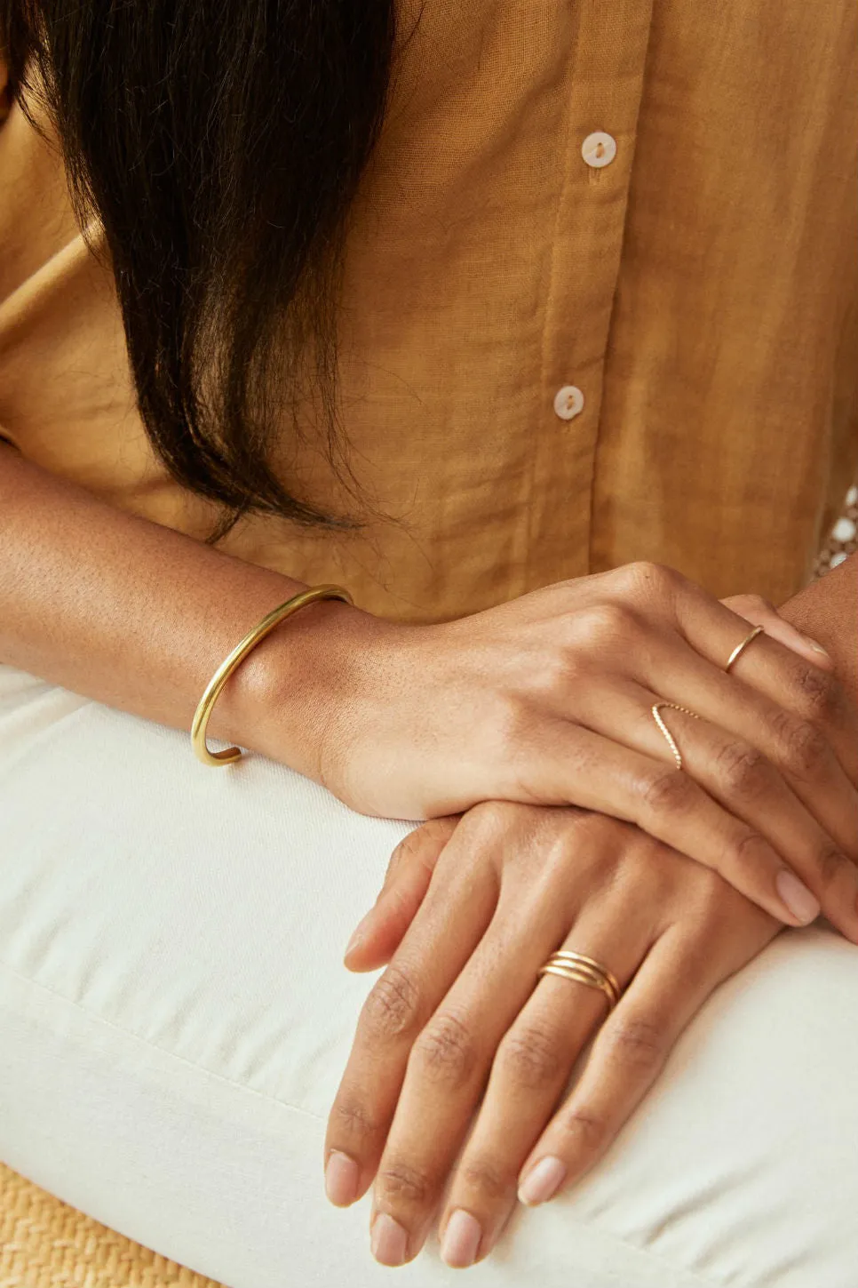 CHUNKY CUFF BRACELET Gold