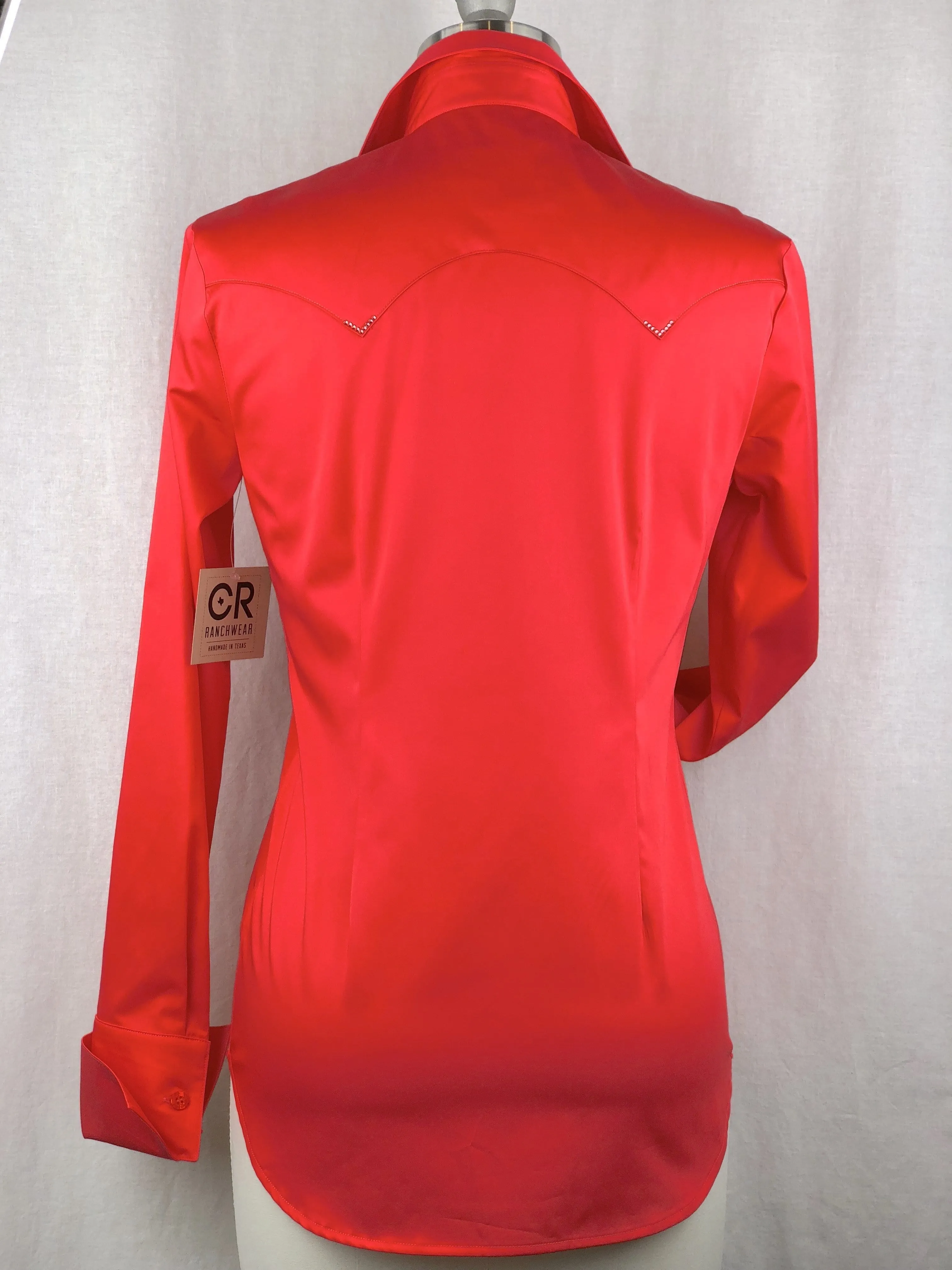 CR Classic Hot Coral Cotton Sateen - FINAL SALE