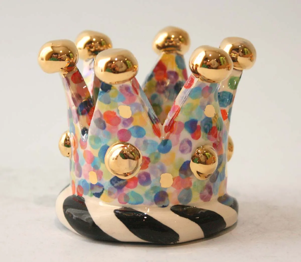 Crown Candleholder in Confetti