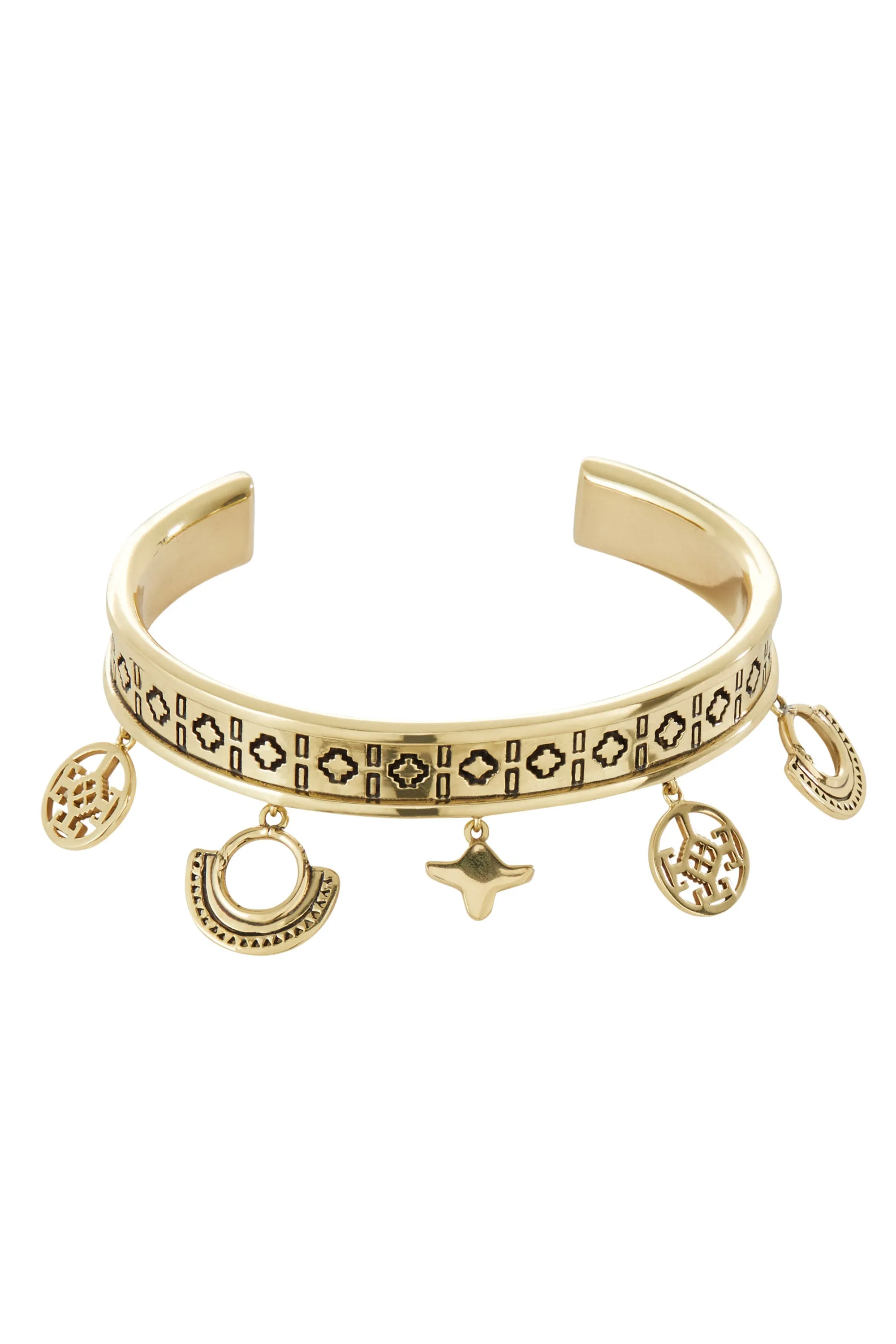 CUT OUT BANGLE GOLD BRASS