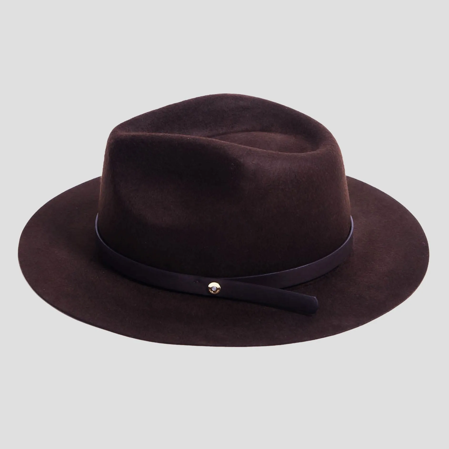 Dapper Men's Felt Fedora Hat–Camel