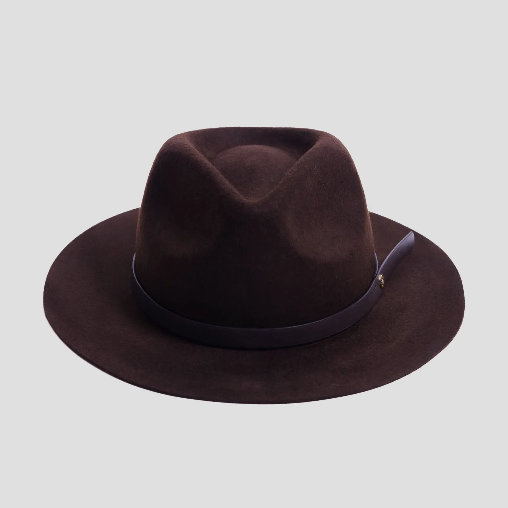 Dapper Men's Felt Fedora Hat–Camel