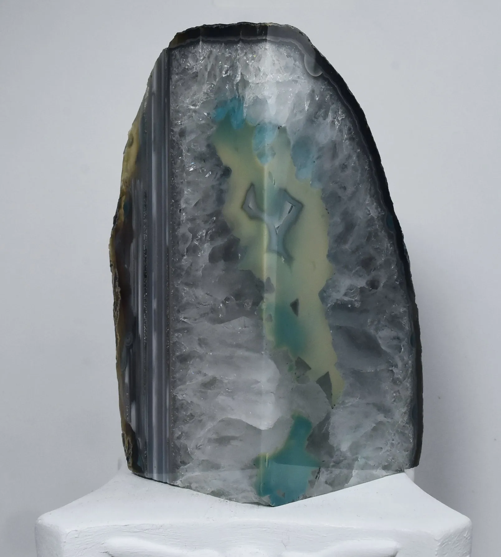 Dyed Onyx Stone Bookend