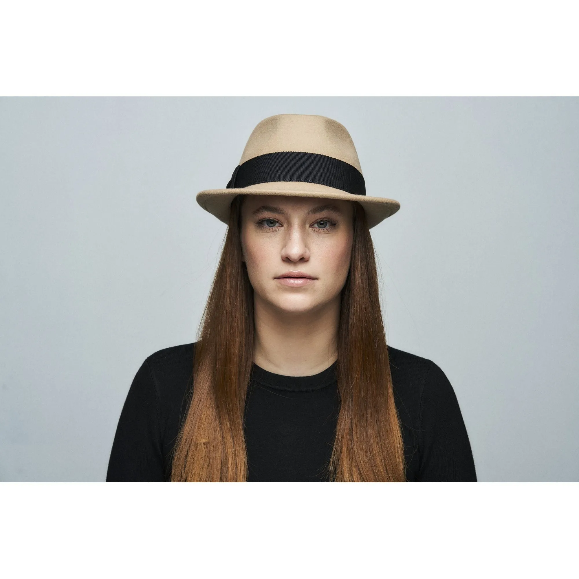 FAUST - UNISEX FUR FELT FEDORA WITH BOW