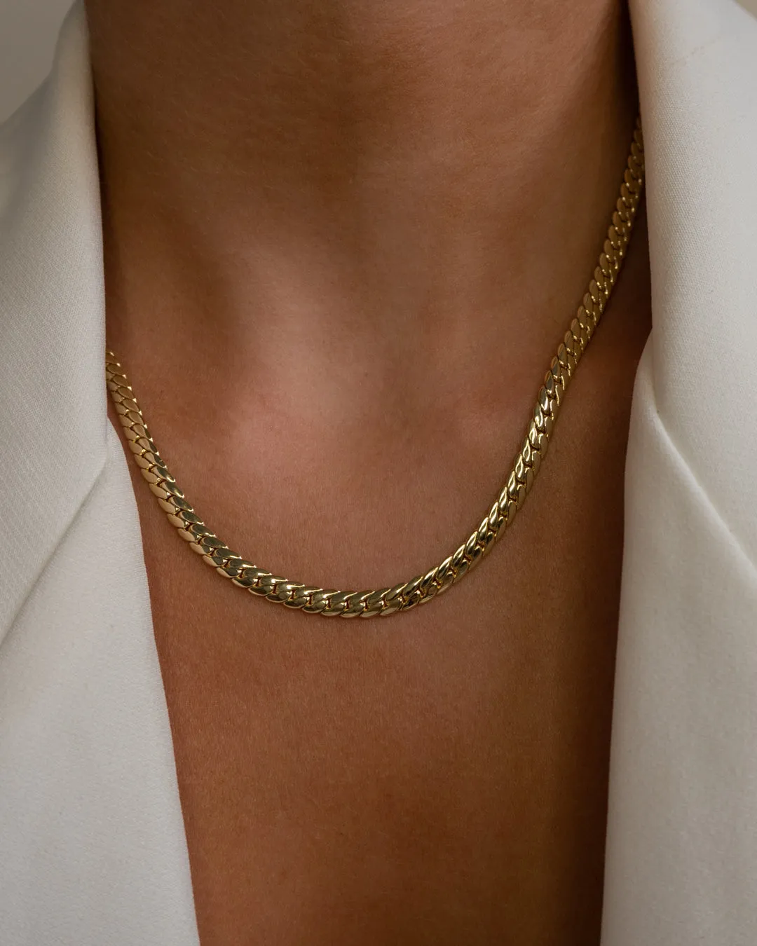 FERRERA CHAIN NECKLACE- Gold